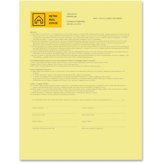 Xerox Bold Digital Carbonless Paper - Canary - Letter - 8 1/2" x 11" - Sustainable Forestry Initiative (SFI) - Capsule Control Coating - Canary - 1 Ream