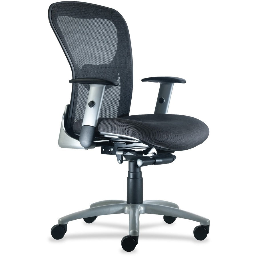 9 to 5 Seating Strata 1560 Mid Back Management Chair - Coal Seat Color - Polyester Seat Material - 5-star Base - 1 Each