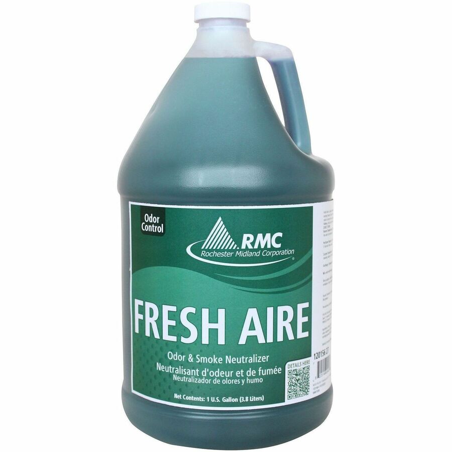RMC Fresh Aire Deodorant Concentrate - Concentrate - 128 fl oz (4 quart) - Freshmint Scent - Pleasant Scent - Green - 1 Each
