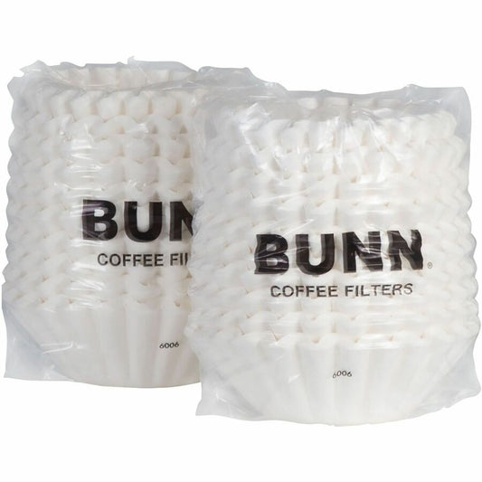 BUNN Heavyweight Coffee Filters - Heavyweight, Disposable - 1 Carton - White
