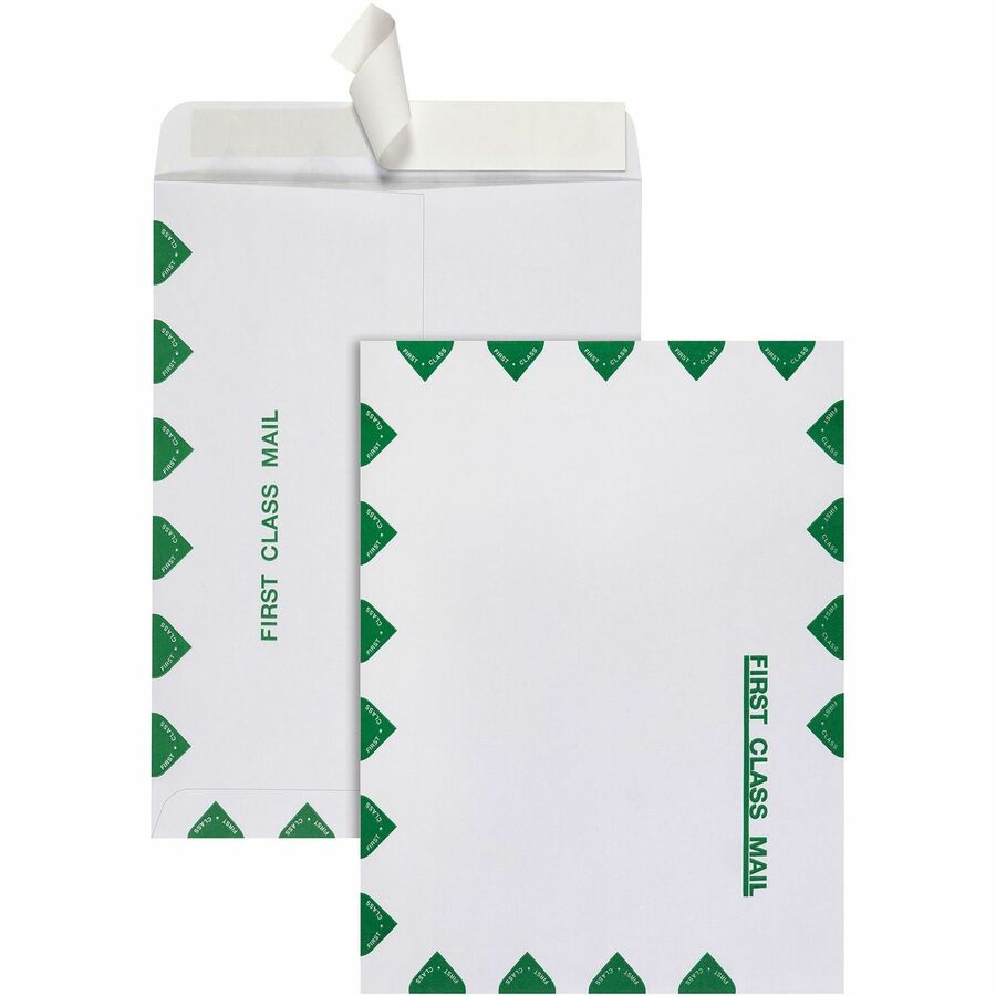 Quality Park 9 x 12 Catalog Mailing Envelopes with Redi-Strip&reg, Self-Seal Closure - Catalog - 9" Width x 12" Length - 28 lb - Peel & Seal - White - 100 / Box