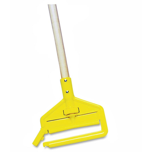 Rubbermaid Commercial 60" Invader Wet Mop Handle - 60" Length - Yellow - Hardwood - 1 Each