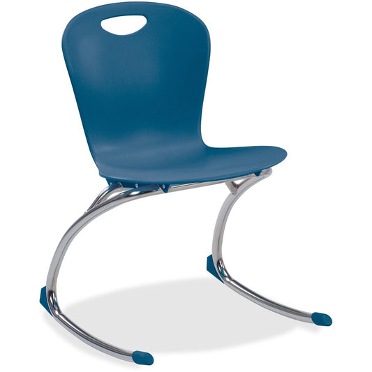 Virco Zuma 18" Rocker - Navy Seat Color - Navy Back Color - Chrome Frame Color - 2 / Carton