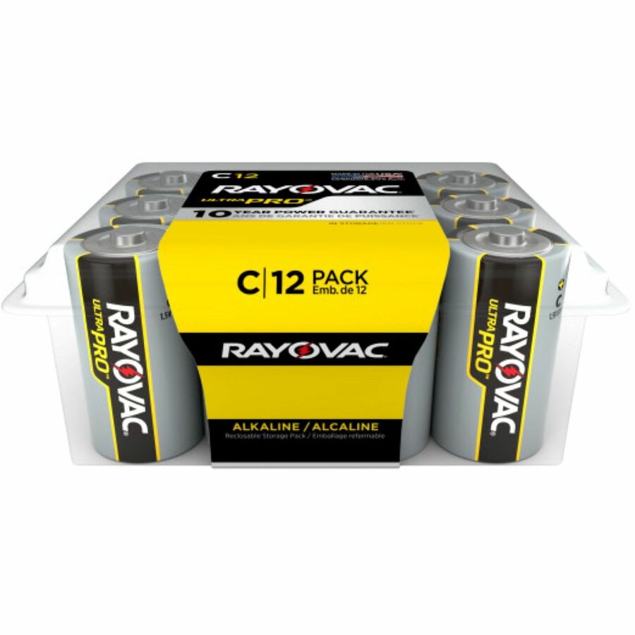 Rayovac Ultra Pro Alkaline C Batteries - For Multipurpose - C - 1.5 V DC - 12 / Pack