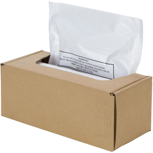 Fellowes AutoMax 500C/300CL Shredder Waste Bags - 20 gal - 31.8" Height x 37.4" Width x 23.5" Depth - Plastic - Opaque - 50/Roll - 1 Carton