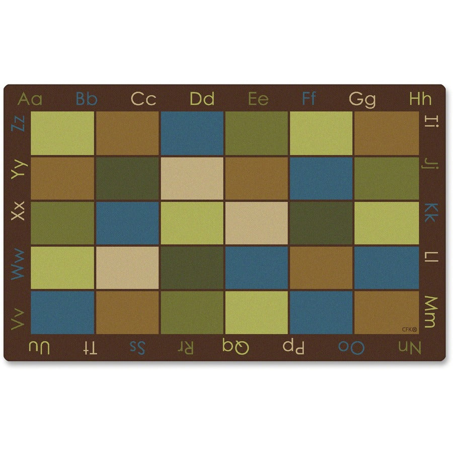 Carpets for Kids&reg, Premium Nature's Colors Seating Rug - 90" Length x 12 ft Width - Rectangle - Multi - Nylon