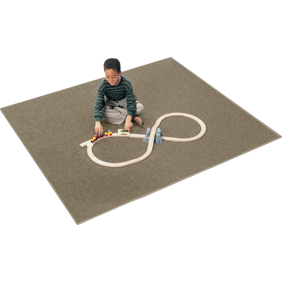 Carpets for Kids&reg, Solid Color Mt. St. Helens 6'x9' Rug - Kids - 72" Length x 108" Width - Rectangle - Mocha