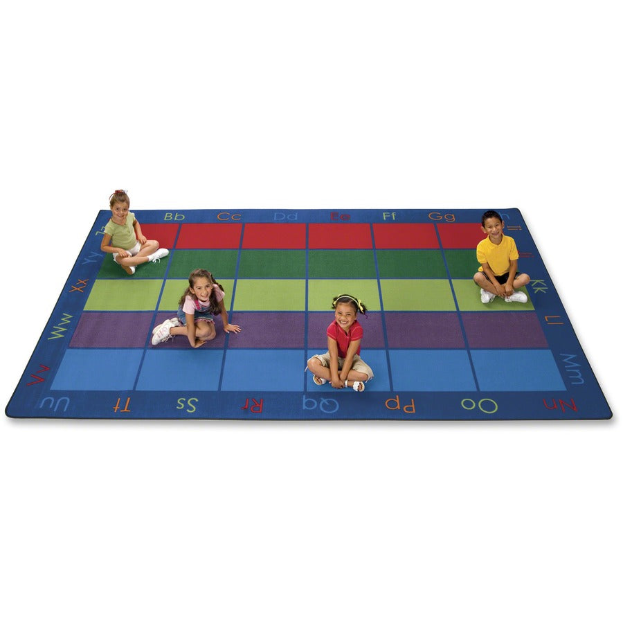 Carpets for Kids&reg, Premium Colorful Places Seating Rug - 13.33 ft Length x 100" Width - Rectangle - Colorful Places - Multi