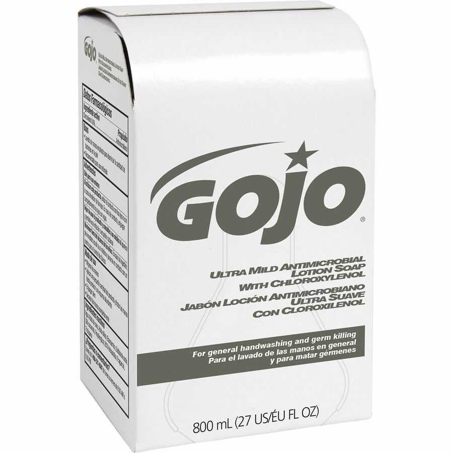 Gojo&reg, Ultra Mild Antimicrobial Lotion Soap Refill - Coconut Scent - 27.05 fl oz - Kill Germs - Hand - White - Bio-based, Leak Proof - 1 Each