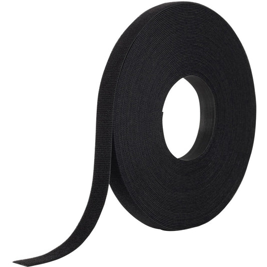 VELCRO&reg, ONE-WRAP Tie Bulk Roll - Tie - Black - 75 ft Length - 1 Pack