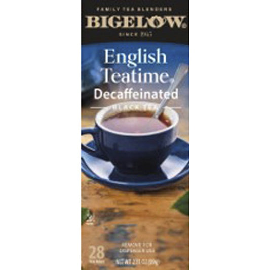 Bigelow Decaf English Teatime Black Tea Bag - Black Tea - 28 Teabag - Decaffeinated - 1 Box
