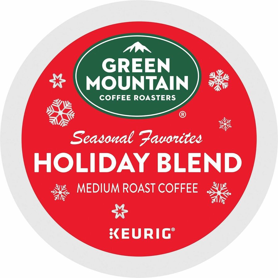 Green Mountain Coffee Roasters&reg, K-Cup Holiday Blend Coffee - Regular - Medium - 24 K-Cup - K-Cup - 24 / Box