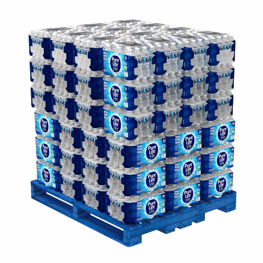 Pure Life Purified Bottled Water - Ready-to-Drink - 16.91 fl oz (500 mL) - 24/Carton - 78 / Pallet