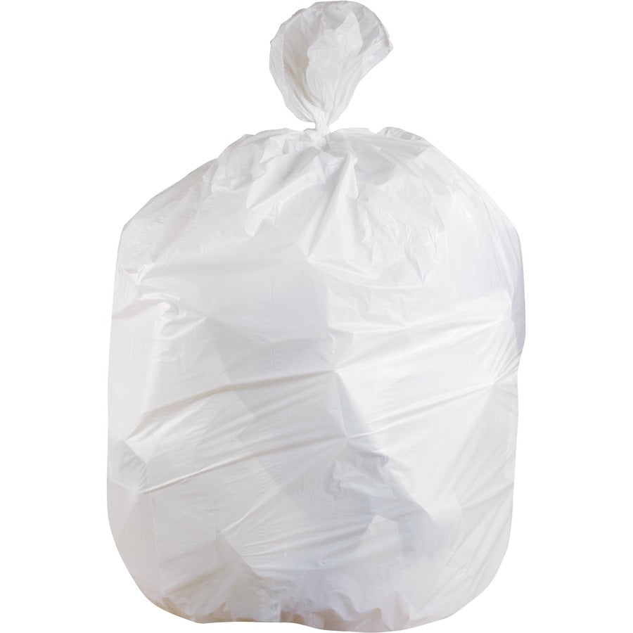 Heritage Super Tuf 33-gallon Can Liners - 33 gal Capacity - 39" Length x 33" Width x 0.90 mil (23 Micron) Thickness - Low Density - White - Linear Low-Density Polyethylene (LLDPE) - Can - 1 Carton
