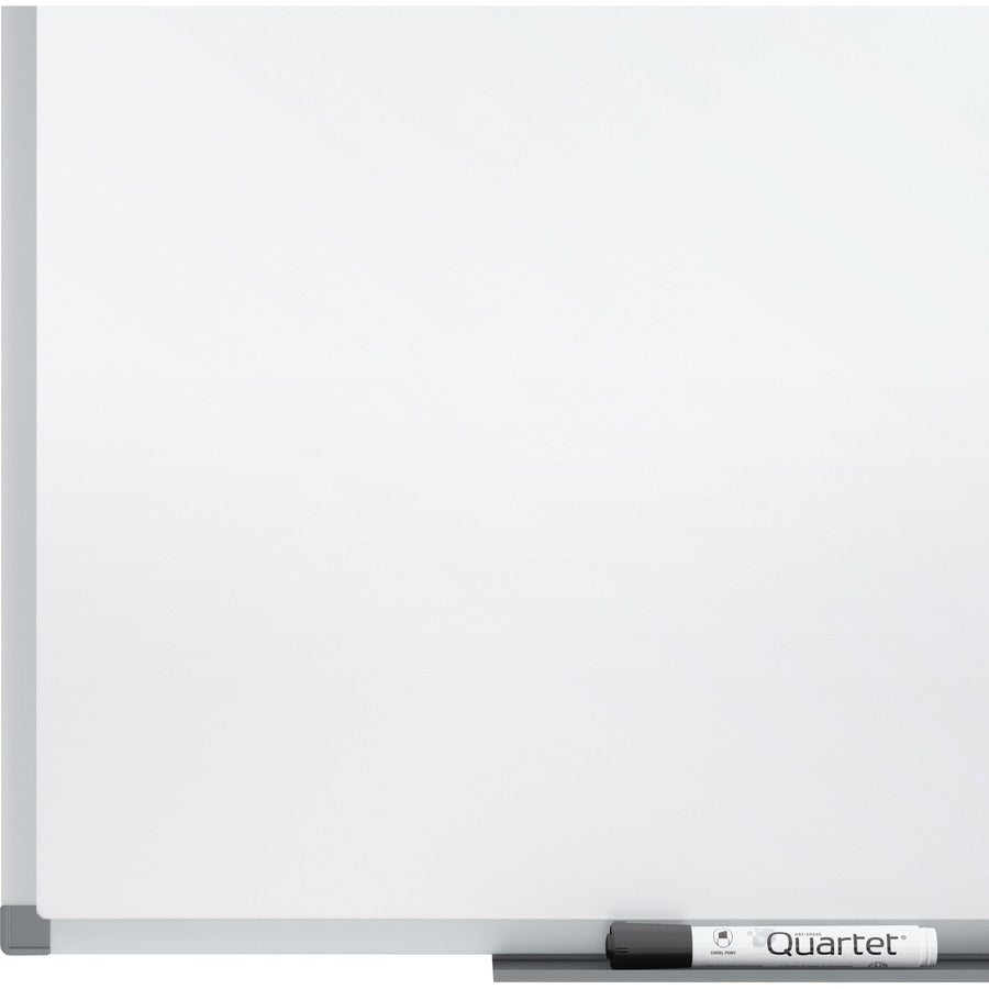 Quartet Standard DuraMax&reg, Porcelain Magnetic Whiteboard - 72" (6 ft) Width x 48" (4 ft) Height - White Porcelain Surface - Silver Aluminum Frame - Rectangle - Horizontal/Vertical - Magnetic - Smooth Surface, Dent Resistant, Recyclable, Stain Resist...