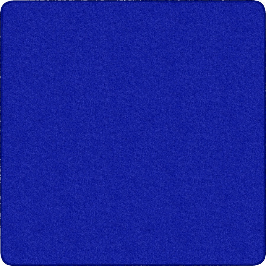 Flagship Carpets Classic Solid Color 6' Square Rug - Floor Rug - Classic, Traditional - 72" Length x 72" Width - Square - Royal Blue - Nylon