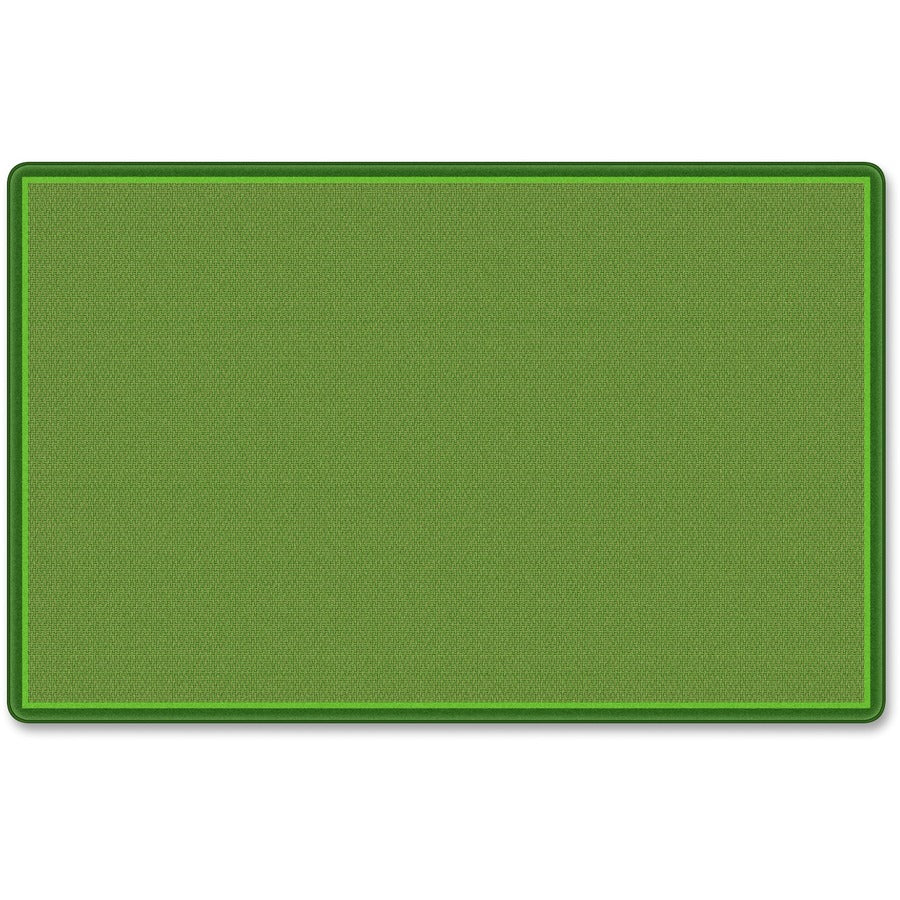 Flagship Carpets All-Over Weave Solid Color Rug - Classic - 13.16 ft Length x 10.75 ft Width - Green - Nylon