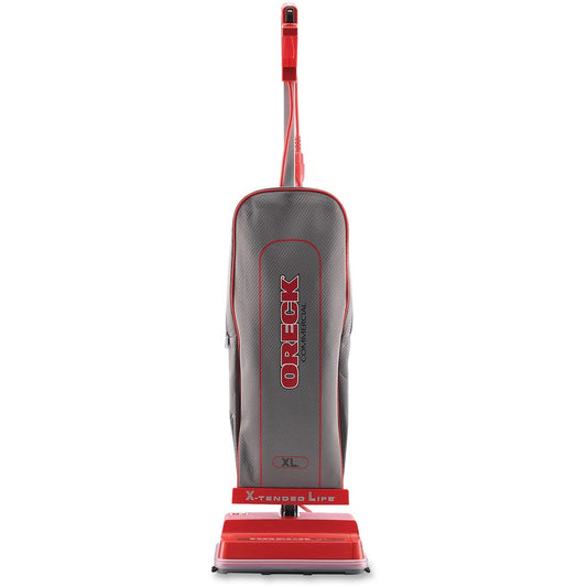 Oreck U2000RB-1 Commercial Vacuum - Bagged - Brush - 12" Cleaning Width - Carpet, Wooden Floor, Laminate Floor, Tile Floor, Hard Floor - 40 ft Cable Length - Red, Silver