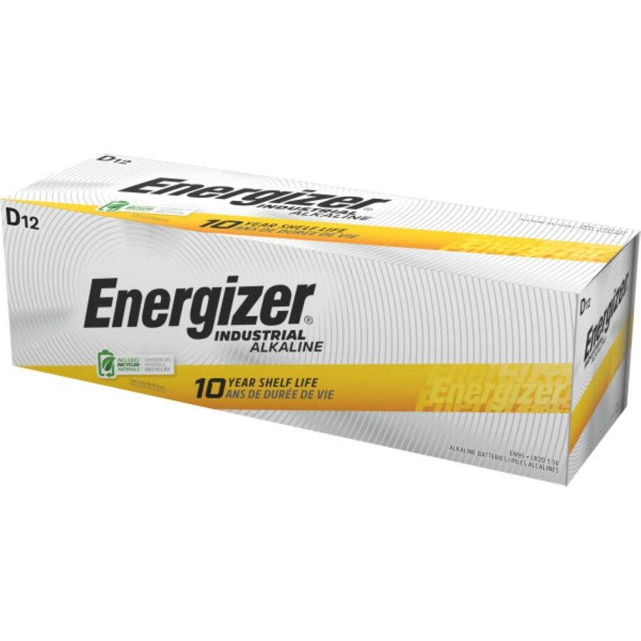 Energizer Industrial Alkaline D Battery Boxes of 12 - For Multipurpose - D - 2050 mAh - 12/Box - 6 / Carton