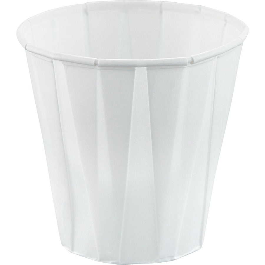 Solo 3.5 oz Treated Paper Souffle Portion Cups - 3.50 fl oz - White - Paper - Medicine - 100/Pack - 50 / Carton