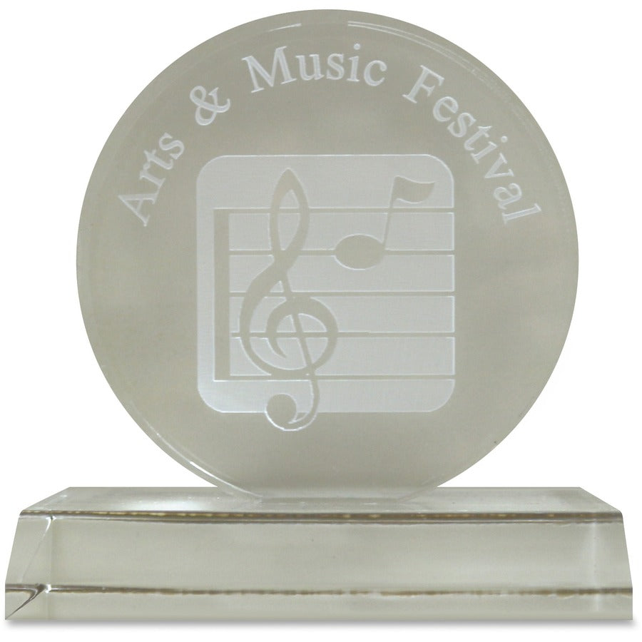 Xstamper Infinity Acrylic Award - - LengthLaser Compatible - Assorted - Acrylic - 1 Each
