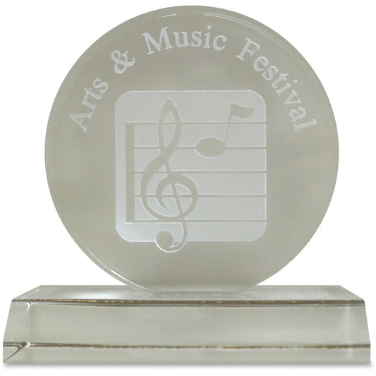 Xstamper Infinity Acrylic Award - - LengthLaser Compatible - Assorted - Acrylic - 1 Each