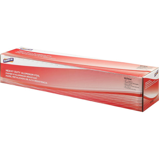 Genuine Joe Heavy-duty Aluminum Foil - 18" Width x 500 ft Length - Heavy Duty, Sturdy, Dispenser, Pliable - Aluminum - Silver - 1 Each
