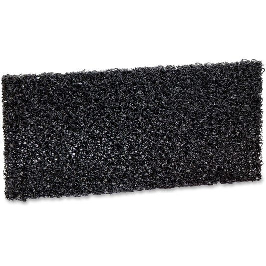 3M Doodlebug Hi Productivity Stripping Pads - 4.65" Width x 10" Length - Black - 10 Box - 4 / Carton