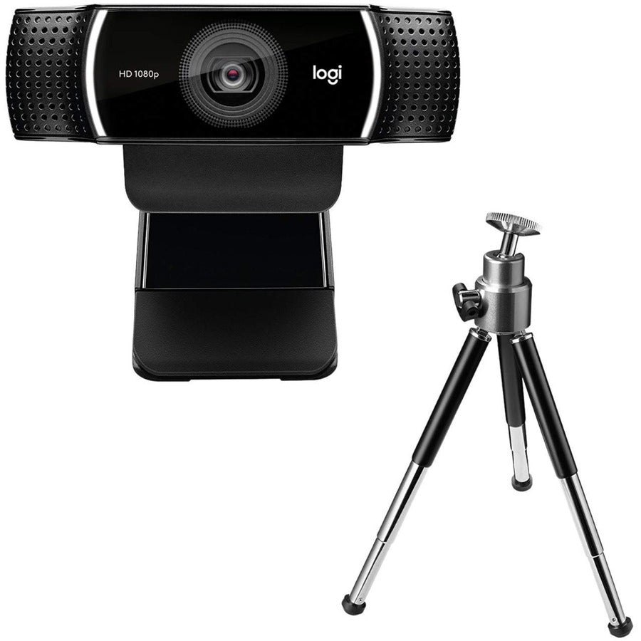 Logitech C922 Webcam - 2 Megapixel - 60 fps - USB 2.0 - 1 Each - 1920 x 1080 Video - Auto-focus - 78&deg, Angle - 1.2x Digital Zoom - Microphone - For Computer, Notebook, Monitor