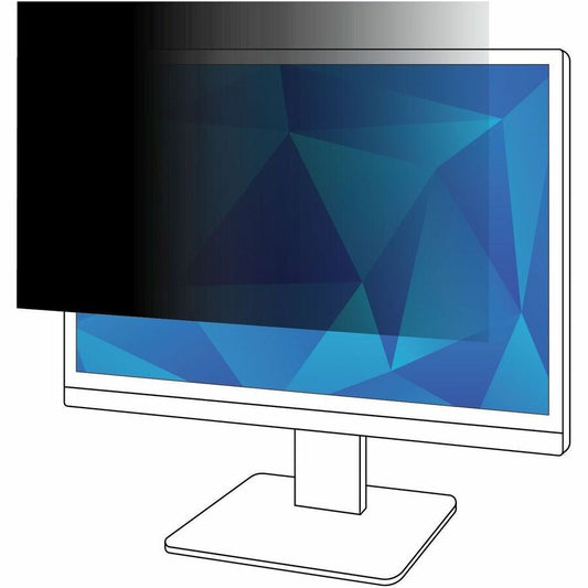 3M Privacy Filter for 27in Monitor, 16:9, PF270W9B Black, Matte - For 27" Widescreen LCD Monitor - 16:9 - Scratch Resistant, Fingerprint Resistant, Dust Resistant - Anti-glare - 1 Each