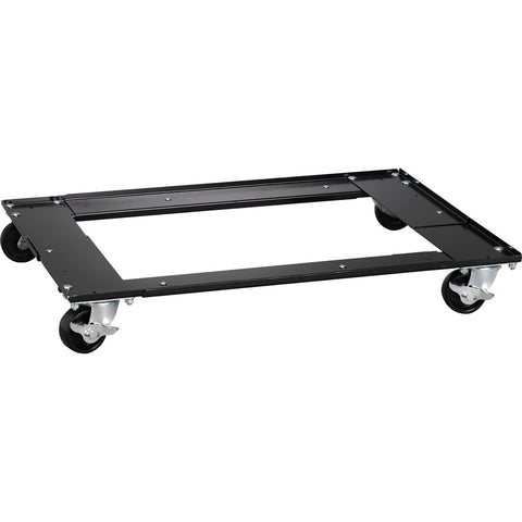 Lorell Commercial Cabinet Dolly - Metal - 42" Width x 24" Depth x 4" Height - Black - 1 Each