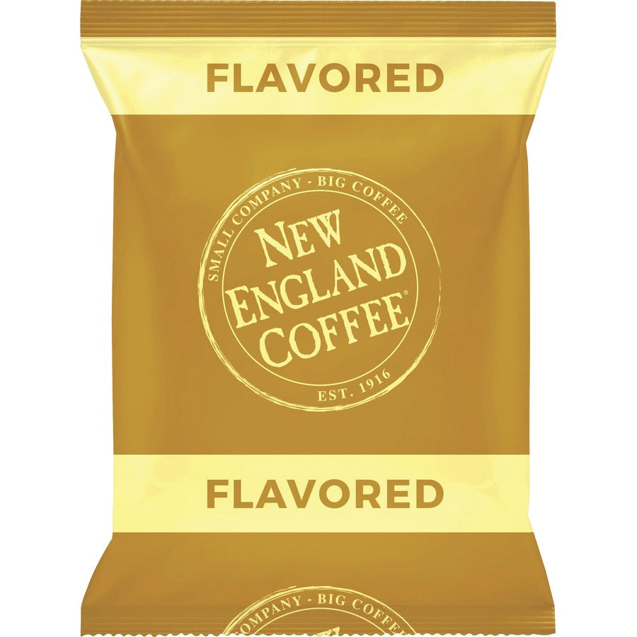 New England Coffee&reg, French Vanilla Coffee - Light/Medium - 2.5 oz Per Pack - French Vanilla - 24 / Carton