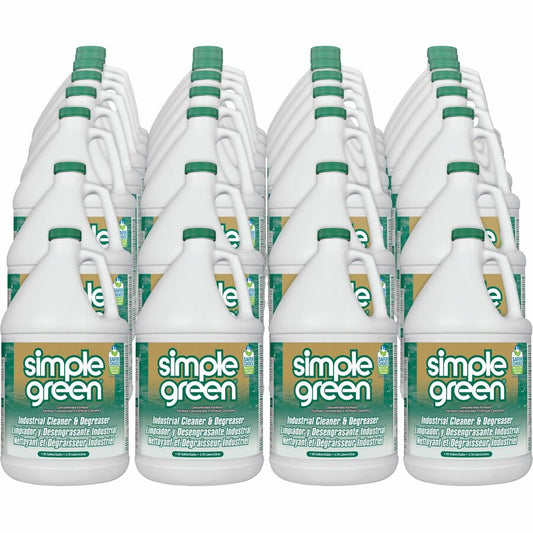 Simple Green Industrial Cleaner/Degreaser - For Multipurpose, Multi Surface - Concentrate - Liquid - 128 fl oz (4 quart) - Original Scent - Non-abrasive, Non-flammable - Green - 28 / Pallet