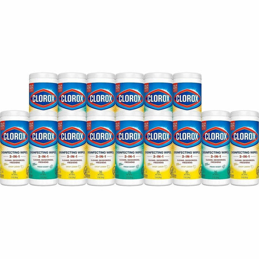 Clorox Disinfecting Cleaning Wipes Value Pack - For Multi Surface, Multipurpose - Ready-To-Use - Wipe - Recommended For: Germs Remover, Soap Scum Remover, Grease Remover, Grime Remover, Bacteria Remover, Pet Dander Remover, Debris Remover, Pollen Remov...