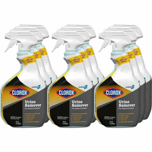 CloroxPro, Urine Remover for Stains and Odors Spray - 32 fl oz (1 quart) - Bleach-free - White - 24 / Bundle