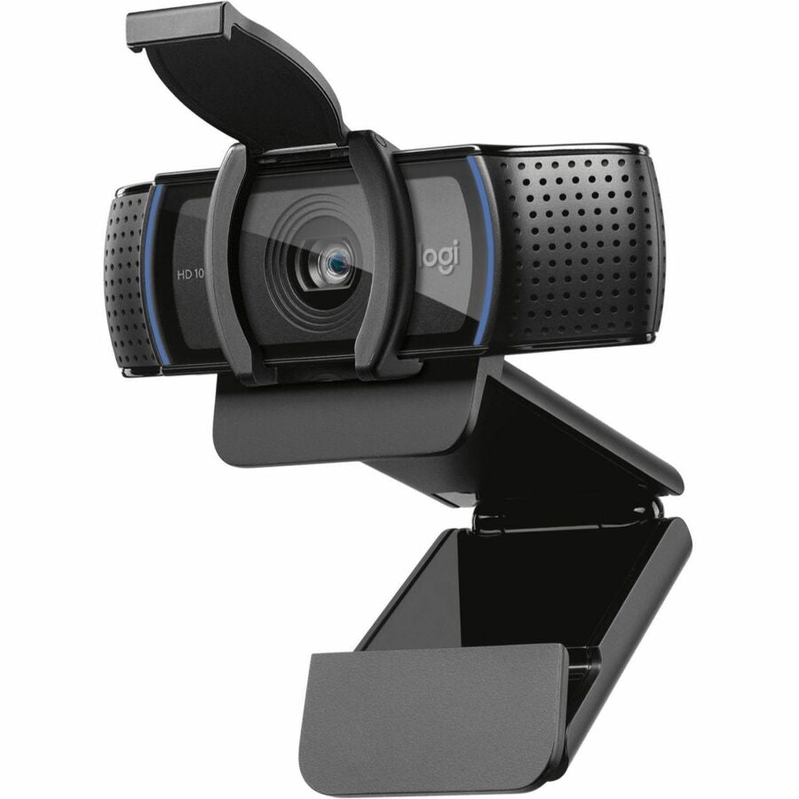 Logitech C920S Webcam - 3 Megapixel - 30 fps - Black - USB 3.1 - 1 Each - 1920 x 1080 Video - Auto-focus - 78&deg, Angle - Clip, Tripod Mount - 1.2x Digital Zoom - Microphone - For Notebook, Monitor - Windows 8 or Later, macOS 10.10 or Later, ChromeOS...