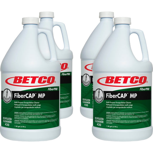 Betco FiberCAP MP Multipurpose Cleaner - 128 fl oz (4 quart) - Quick Drying, Non-flammable - Clear - 4 / Carton