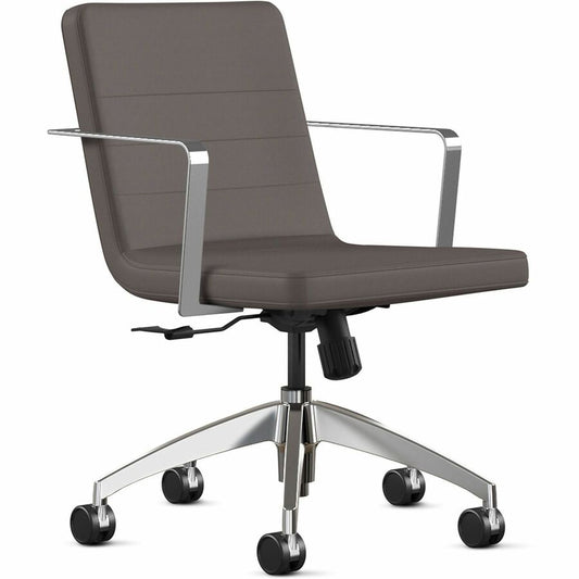 9 to 5 Seating 2450 Executive Mid-Back Task Chair - Caf Seat Color - Foam Seat Material - Caf Back Color - Foam Back Material - 5-star Base - 1 Each