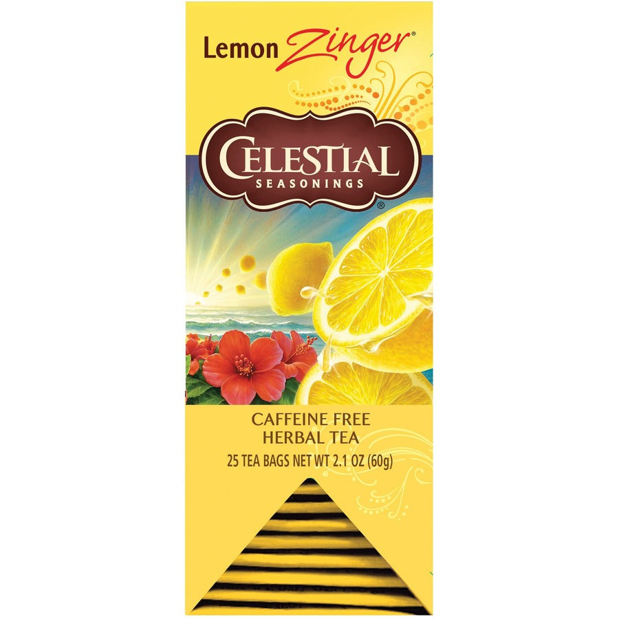Celestial Seasonings, Lemon Zinger Herbal Tea Bag - Herbal Tea - 1 Box