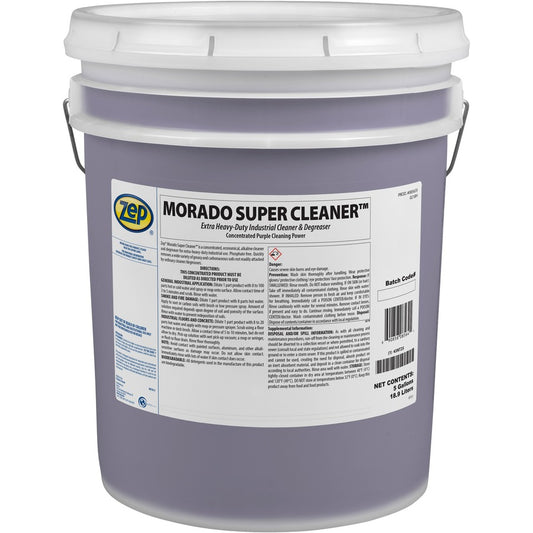 Zep Morado Super Cleaner - Concentrate - 640 fl oz (20 quart) - Purple, Clear - 1 Each