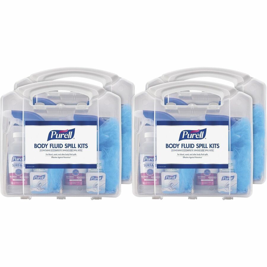PURELL&reg, Body Fluid Spill Kit - White, Clear - 8 / Carton