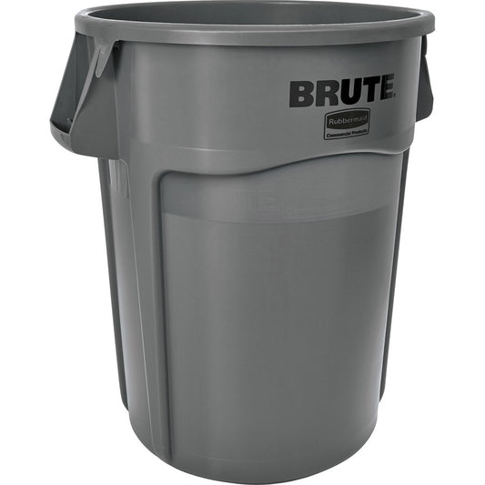 Rubbermaid Commercial Brute 44-Gallon Vented Utility Containers - 44 gal Capacity - Round - Water Resistant, Crack Resistant, Reinforced, UV Coated, Damage Resistant, Warp Resistant, Water Resistant, Durable, Handle, Heavy Duty - 31.5" Height x 24" Dia...