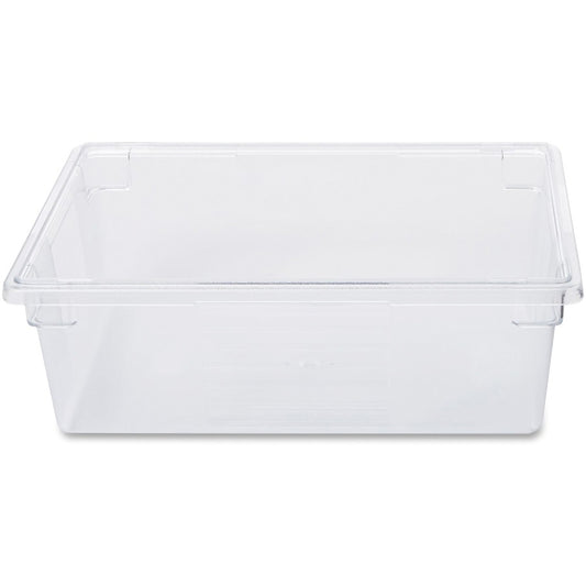 Rubbermaid Commercial 12.5-Gallon Food/Tote Boxes - Transporting, Storing - Dishwasher Safe - Clear - Plastic, Polycarbonate Body - 6 / Carton