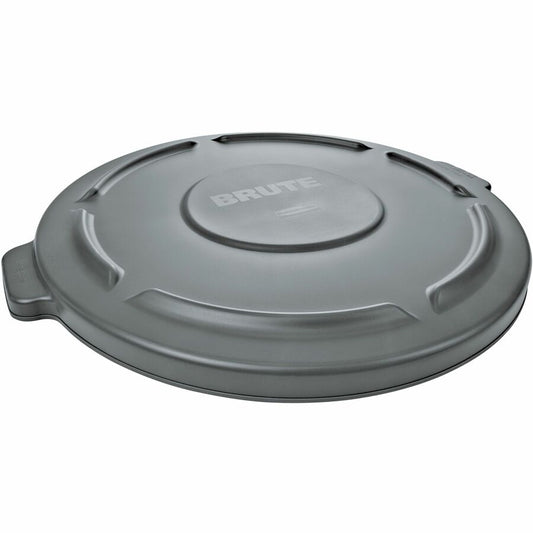 Rubbermaid Commercial Brute 55-gallon Container Lid - Round - Plastic - Gray - 3 / Carton
