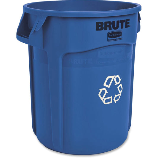 Rubbermaid Commercial Brute 20-Gallon Vented Recycling Containers - 20 gal Capacity - Fade Resistant, Durable, Reinforced, UV Coated, Damage Resistant, Warp Resistant, Crack Resistant, Heavy Duty, Handle, Reinforced, Tear Resistant - 22.9" Height x 19....