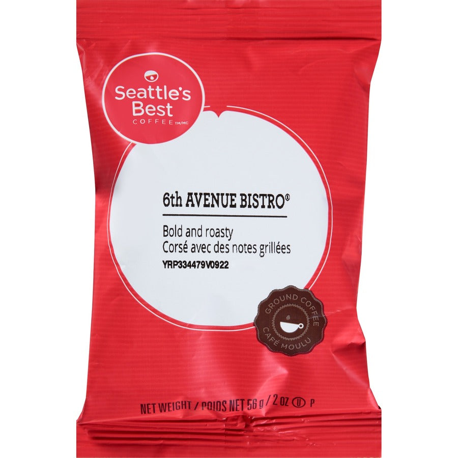 Seattle's Best Coffee 6th Avenue Bistro Coffee - Dark - 2 oz - Chocolate - 18 / Box