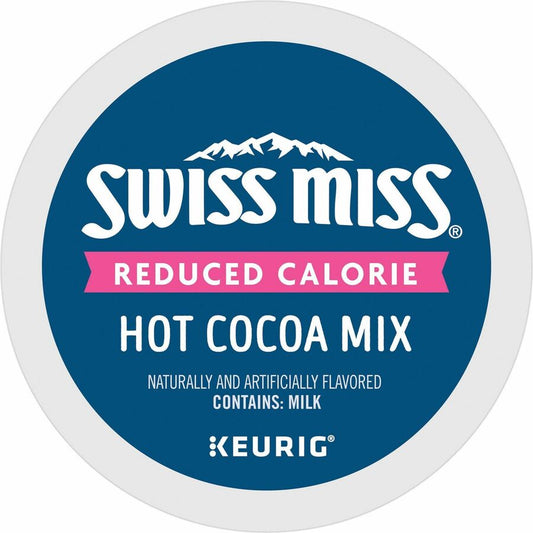 Swiss Miss&reg, K-Cup Reduced Calorie Hot Cocoa - Powder - Hot Cocoa - 22 / Box