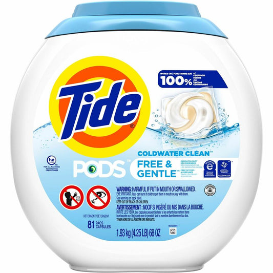 Tide Pods Laundry Detergent Packs - Color Safe - White - 81 / Pack