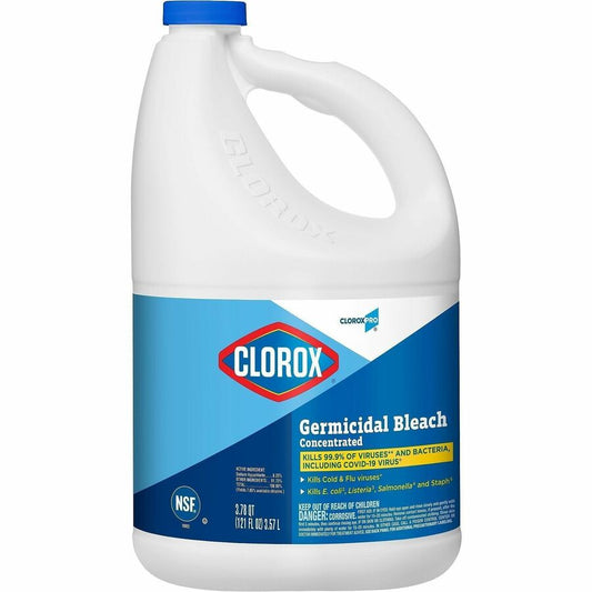 CloroxPro, Clorox Germicidal Bleach - Concentrate - 121 fl oz (3.8 quart) - Disinfectant, Deodorize - Clear - 1 Each