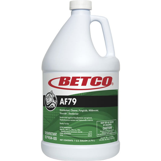 Betco AF79 Acid-Free Restroom Cleaner - Ready-To-Use - 128 fl oz (4 quart) - Citrus Bouquet Scent - Disinfectant, Deodorize, Long Lasting, Rinse-free - Clear Blue - 1 Each